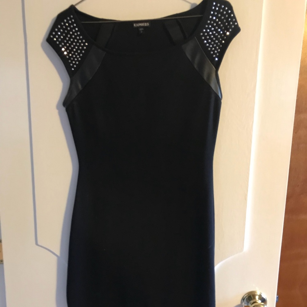 Black mini dress